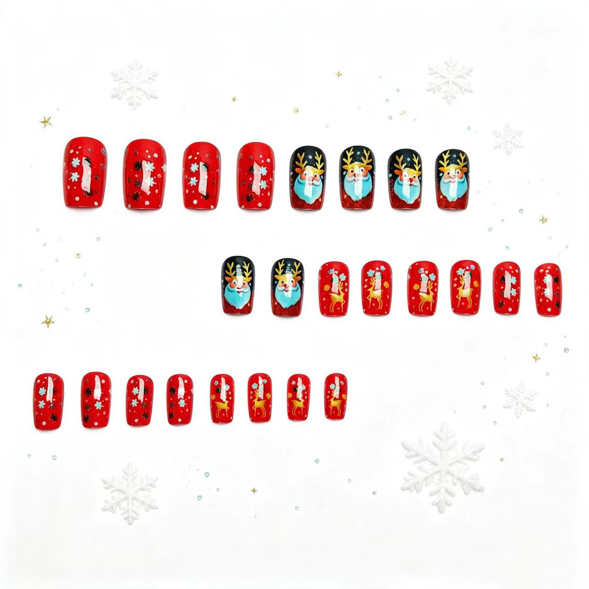 Christmas-Themed Nail Art Set Acalora