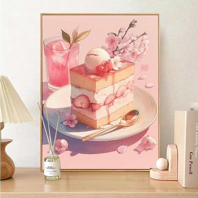 Gourmet Dessert-Themed Canvas Wall Art