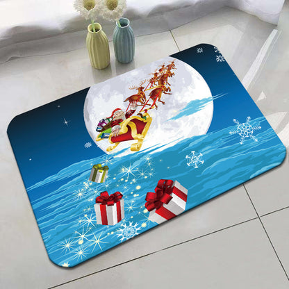 Festive Holiday-Themed Bath Mat