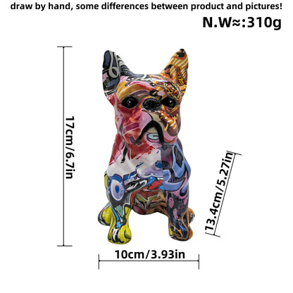 Decorative figure of a French Bulldog Acalora