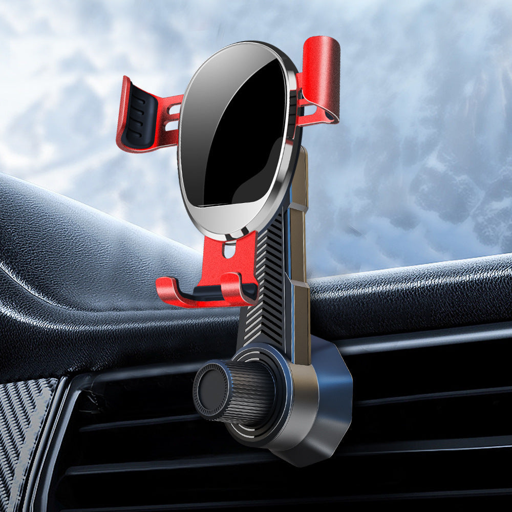 Adjustable gravity air vent smartphone car mount with full rotation joint Bowlift
