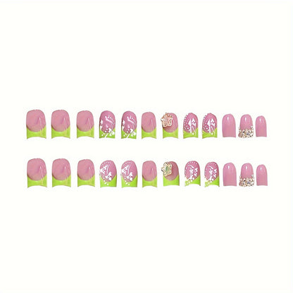 Glamorous Floral Nail Art Acalora