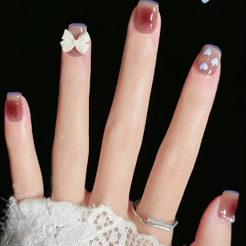 Decorative Floral Press-On Nail Art Set Acalora
