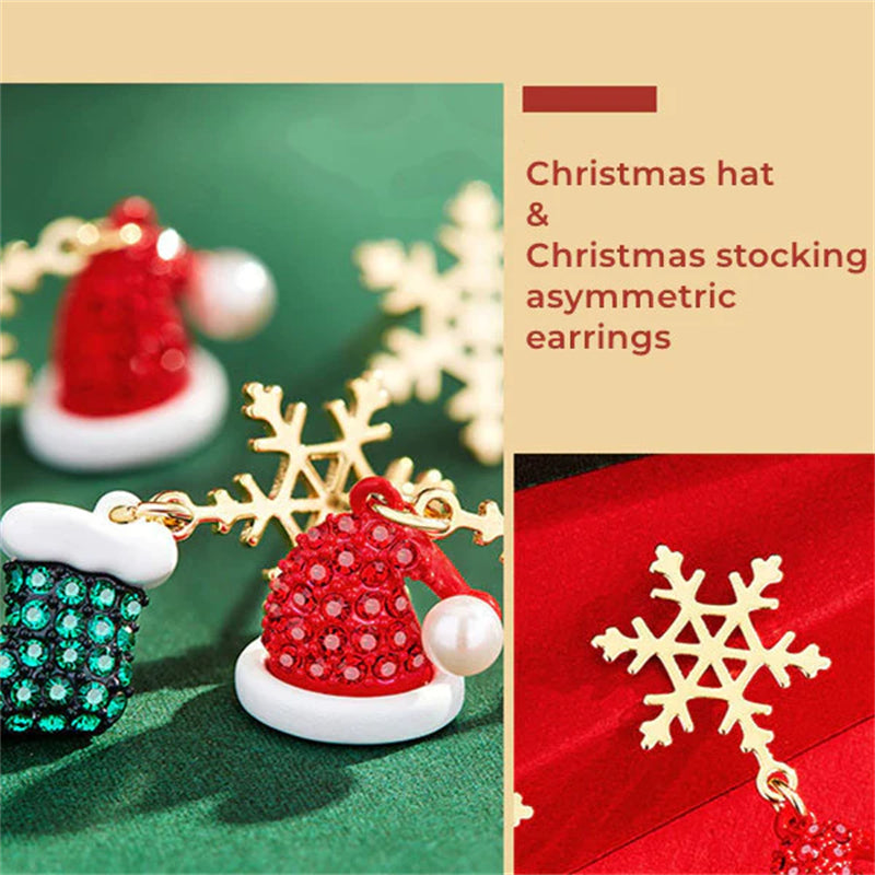 Skanto | Christmas Asymmetrical Earrings