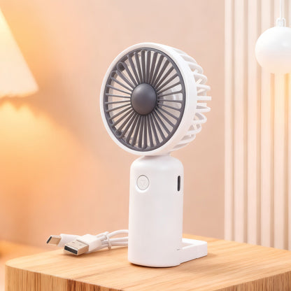 Women's Portable Table Fan with Multi-Speed Control and USB Port Karnz