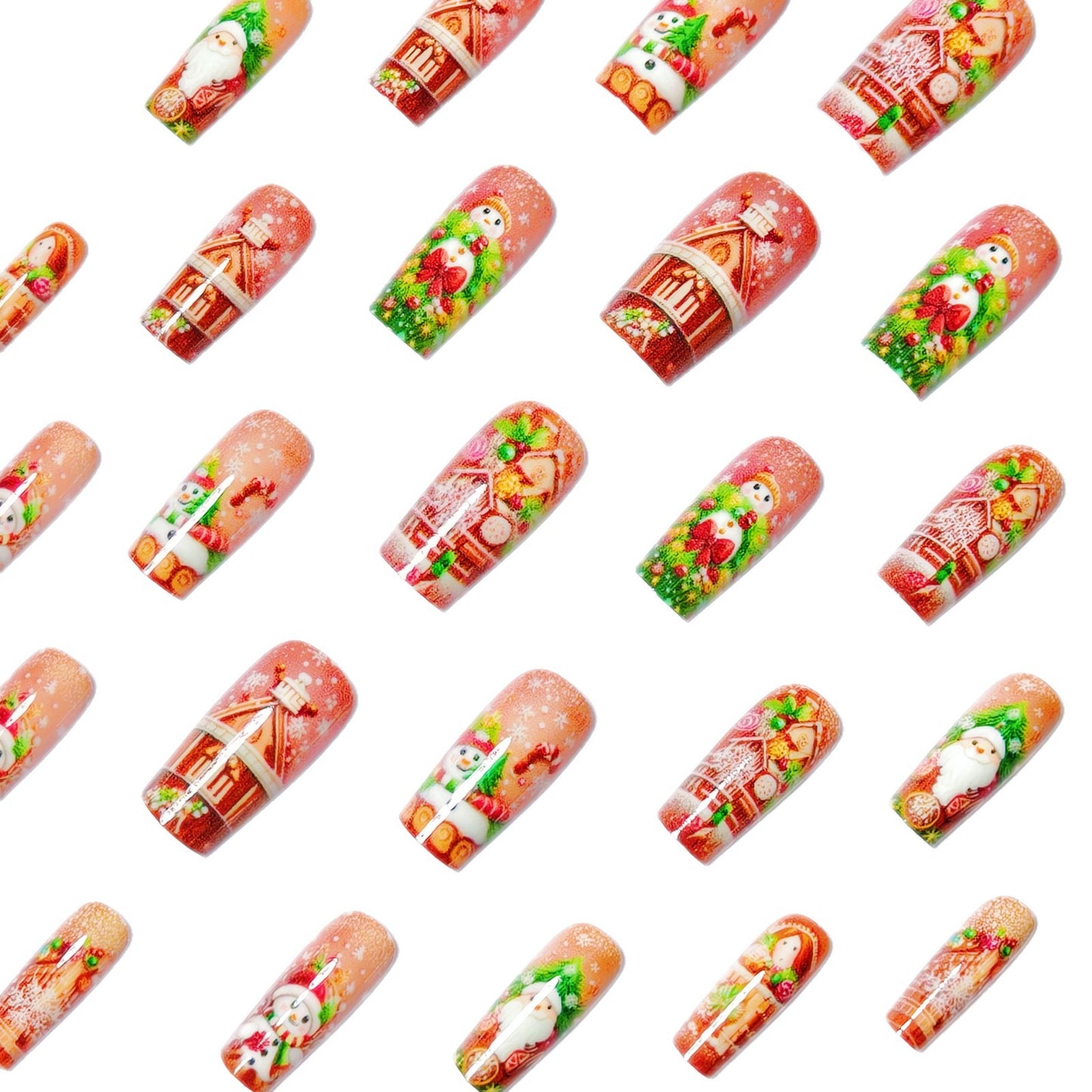 Festive 3D Holiday-Themed Nail Art Acalora