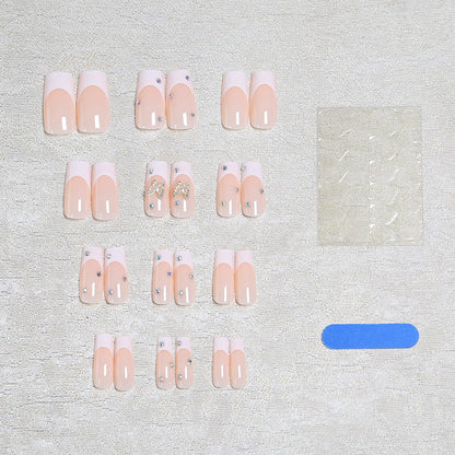 Acrylic nail set with glamorous 3D applications Acalora