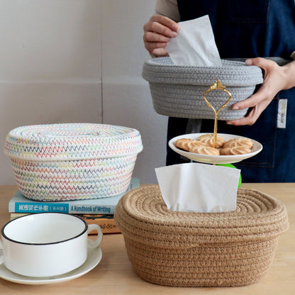Decorative Woven Tissue Basket