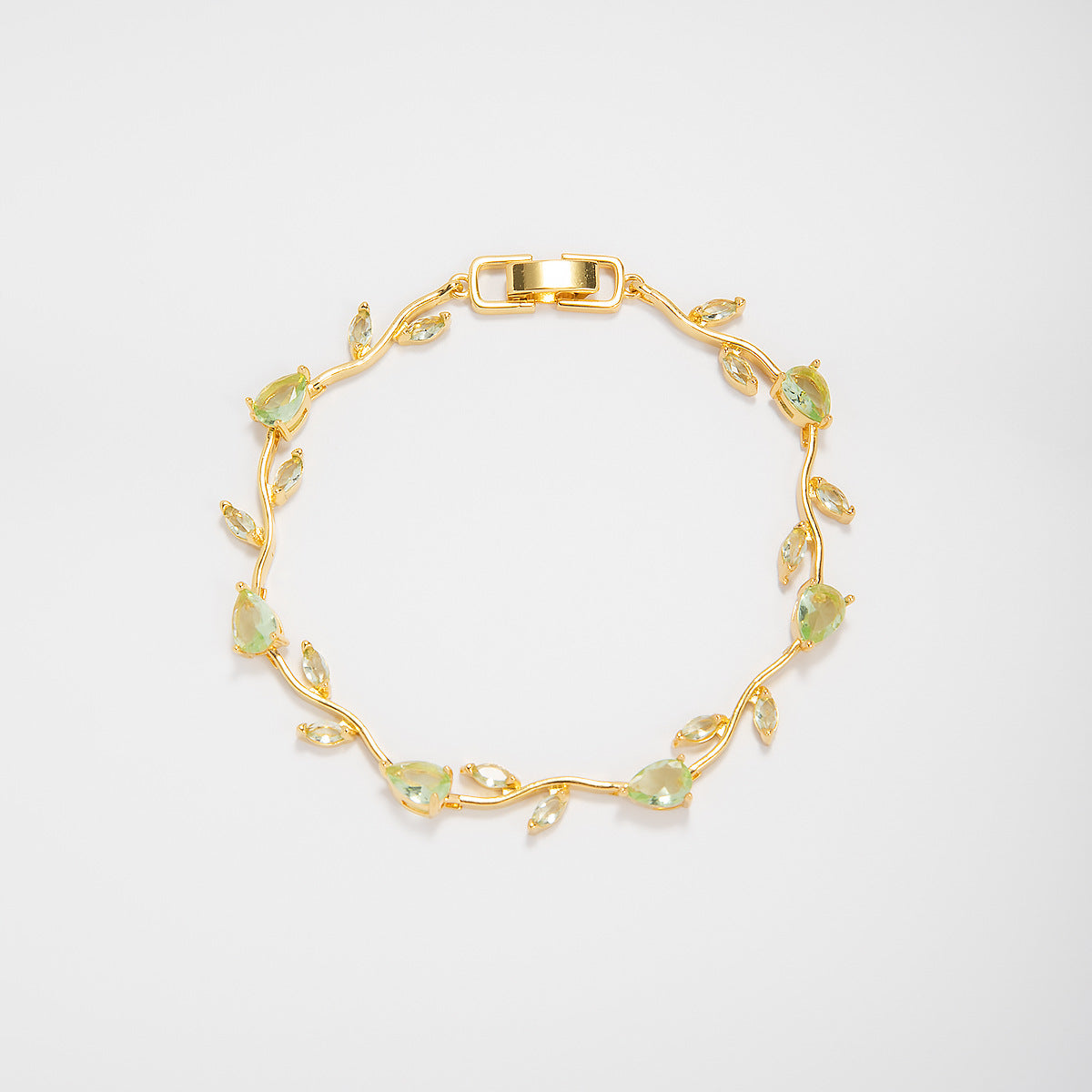 Elegant Floral Design Statement Bracelet Acalora