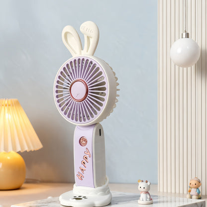 Women's Portable USB Handheld Fan with Cute Bear Motif Karnz