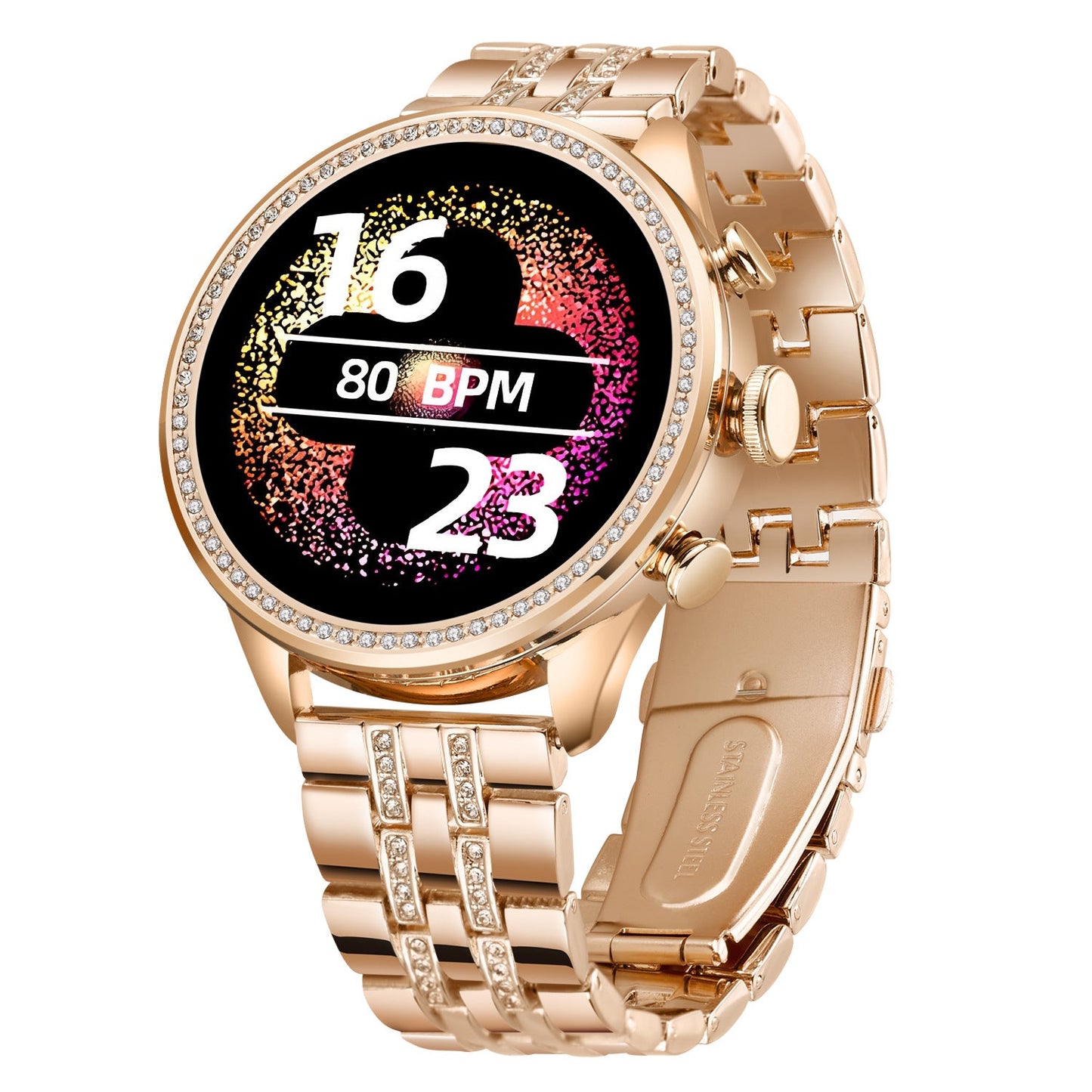 Skanto | Rose Gold Smartwatch with AMOLED Display