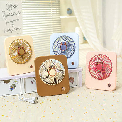 Women's Portable Handheld Fan with Cute Monkey Design Karnz