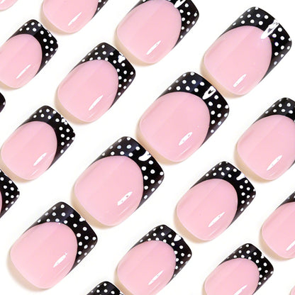 Stylish French Tip Nail Art Set Acalora