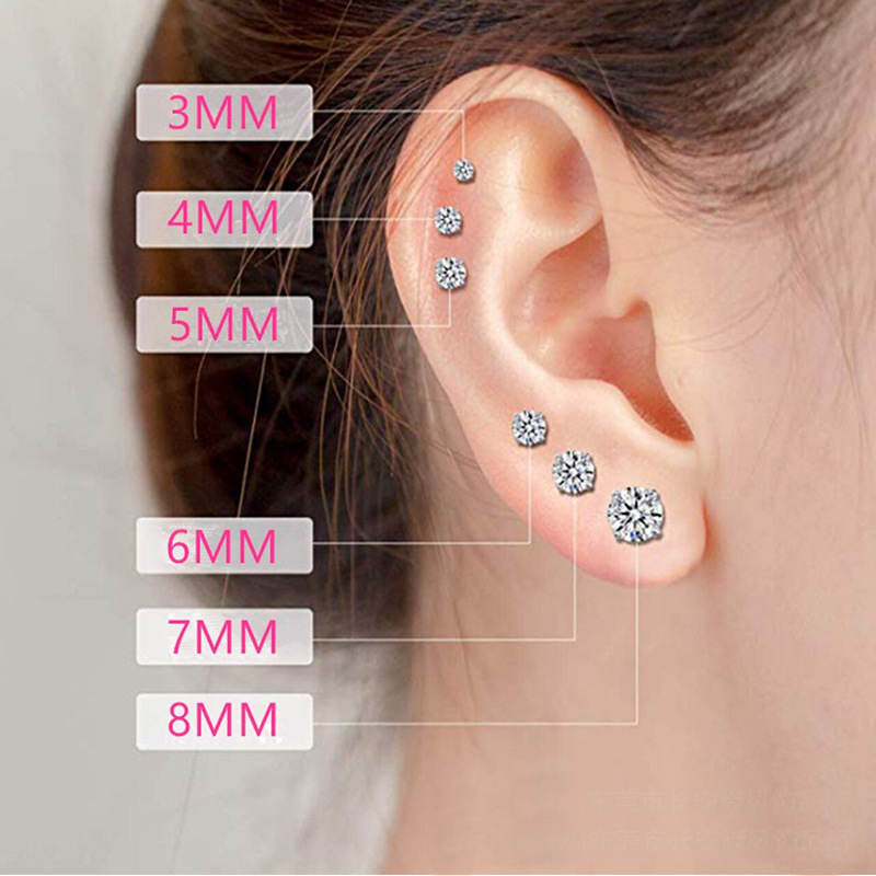 Ear studs with flat back | Bowlift