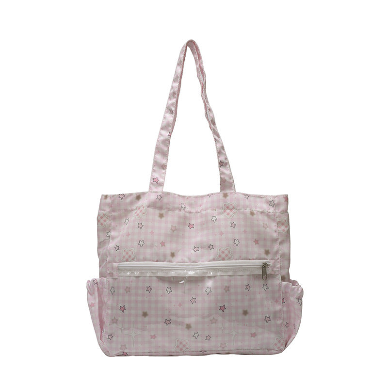 Illustrated Canvas Tote Bag Acalora