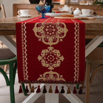 Ornate Tassel Table Runner