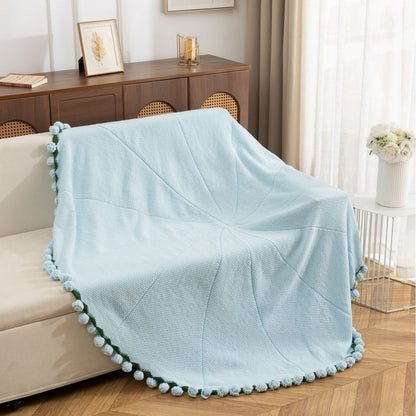 Decorative Knitted Throw Blanket