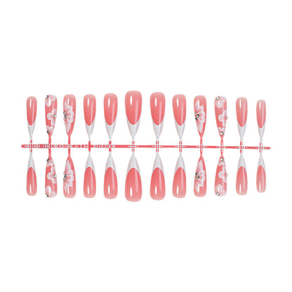 Floral Design Press-On Nail Set Acalora 1788495570