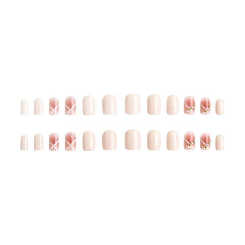Acrylic nail set with elegant and playful design Acalora
