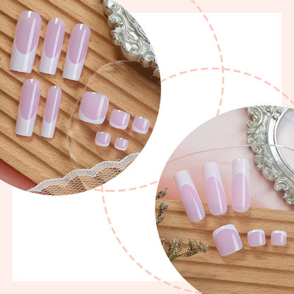 Elegant Sculpted Press-On Nail Art Set Acalora