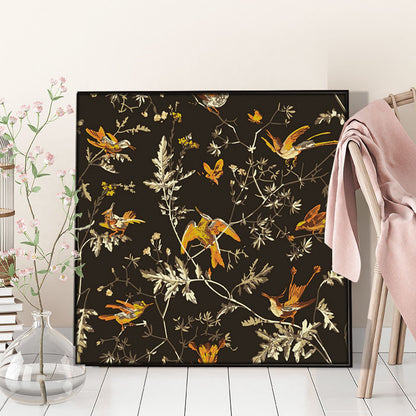 Floral Themed Canvas Wall Decoration