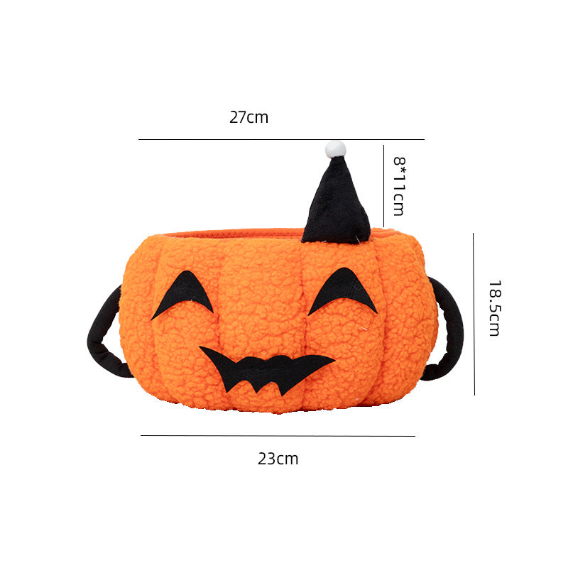 Playful Decorative Storage Basket In Pumpkin Design Acalora