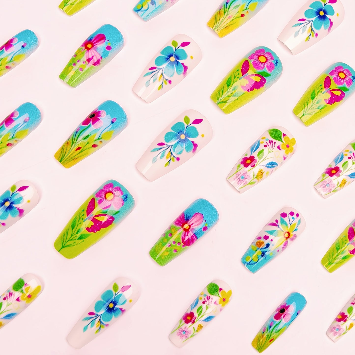 3D Floral Design Nail Art Acalora