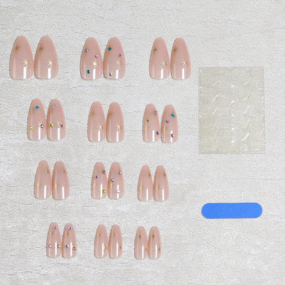 Nail art set with sparkling star and crystal decorations Acalora