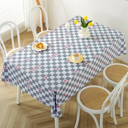 Checkered Pattern Tablecloth