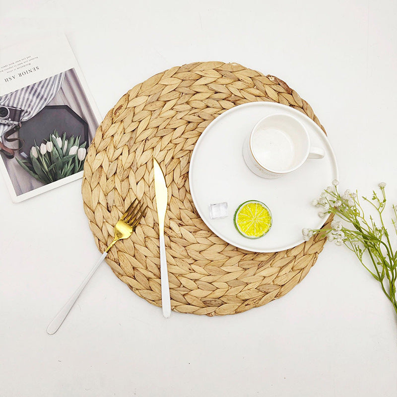 Rustic Round Weaving Coaster Acalora