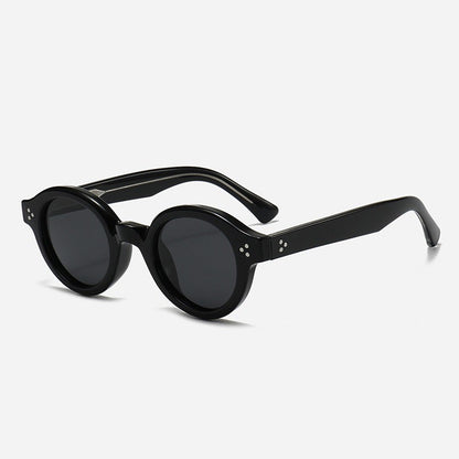 Women's Fashionable Round Sunglasses with Stylish Accents Karnz