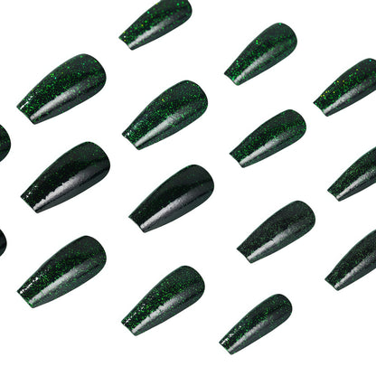 Shiny artificial nails with sparkling accents Acalora