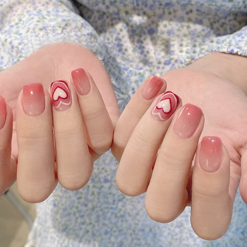 Artistic Heart Design Press-On Nail Set Acalora 178815*10mm0446
