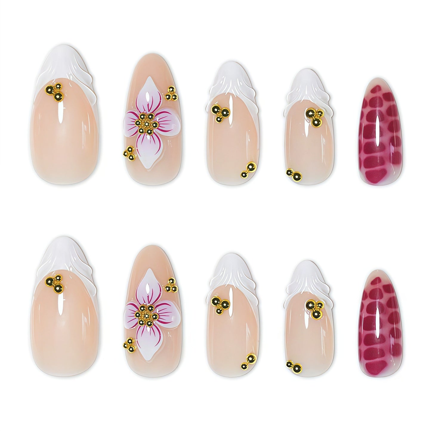 Elegant Floral Design Nail Wraps Acalora