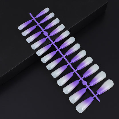 Artificial nails in elegant ombre design Acalora