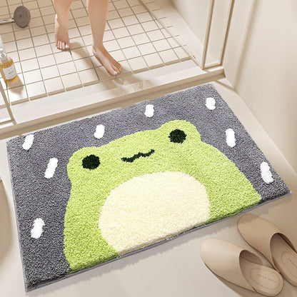 Cute Cartoon Bunny-Themed Bath Mat