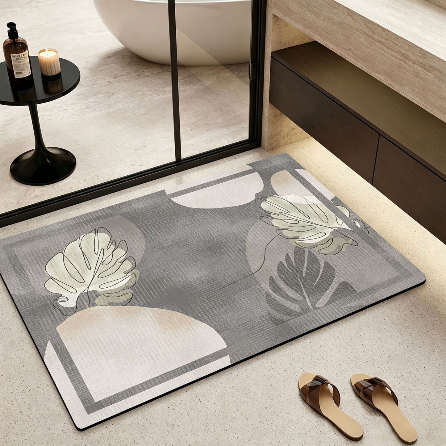 Decorative Luxe Bath Mat Acalora