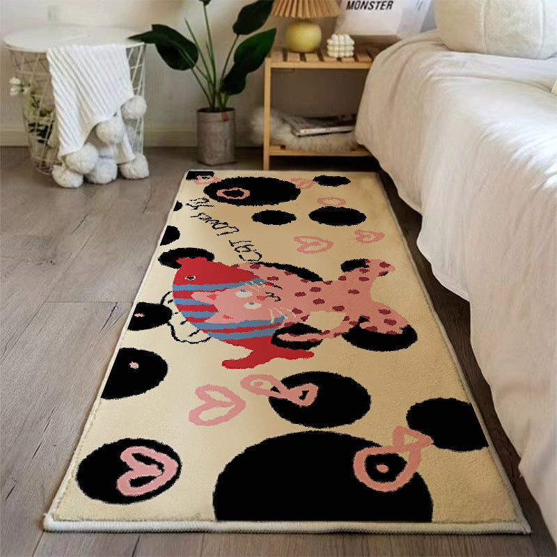 Playful Cat-Themed Bath Rug
