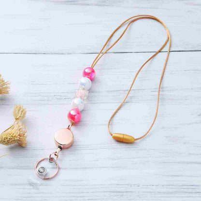 Decorative Beaded ID Badge Lanyard Acalora