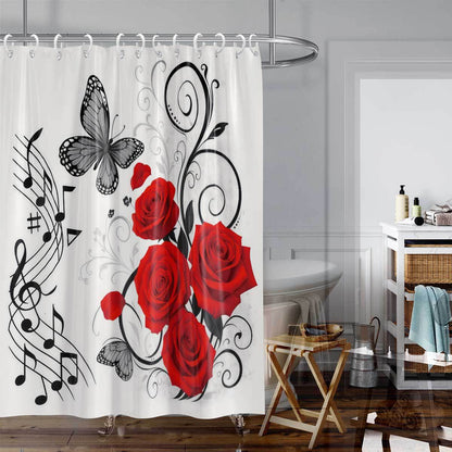 Camping-Themed Shower Curtain