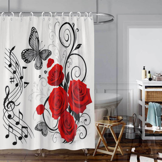 Camping-Themed Shower Curtain