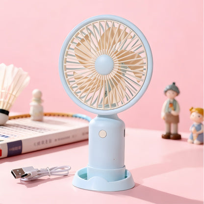 Women's portable USB mini fan with adjustable speed control Bowlift
