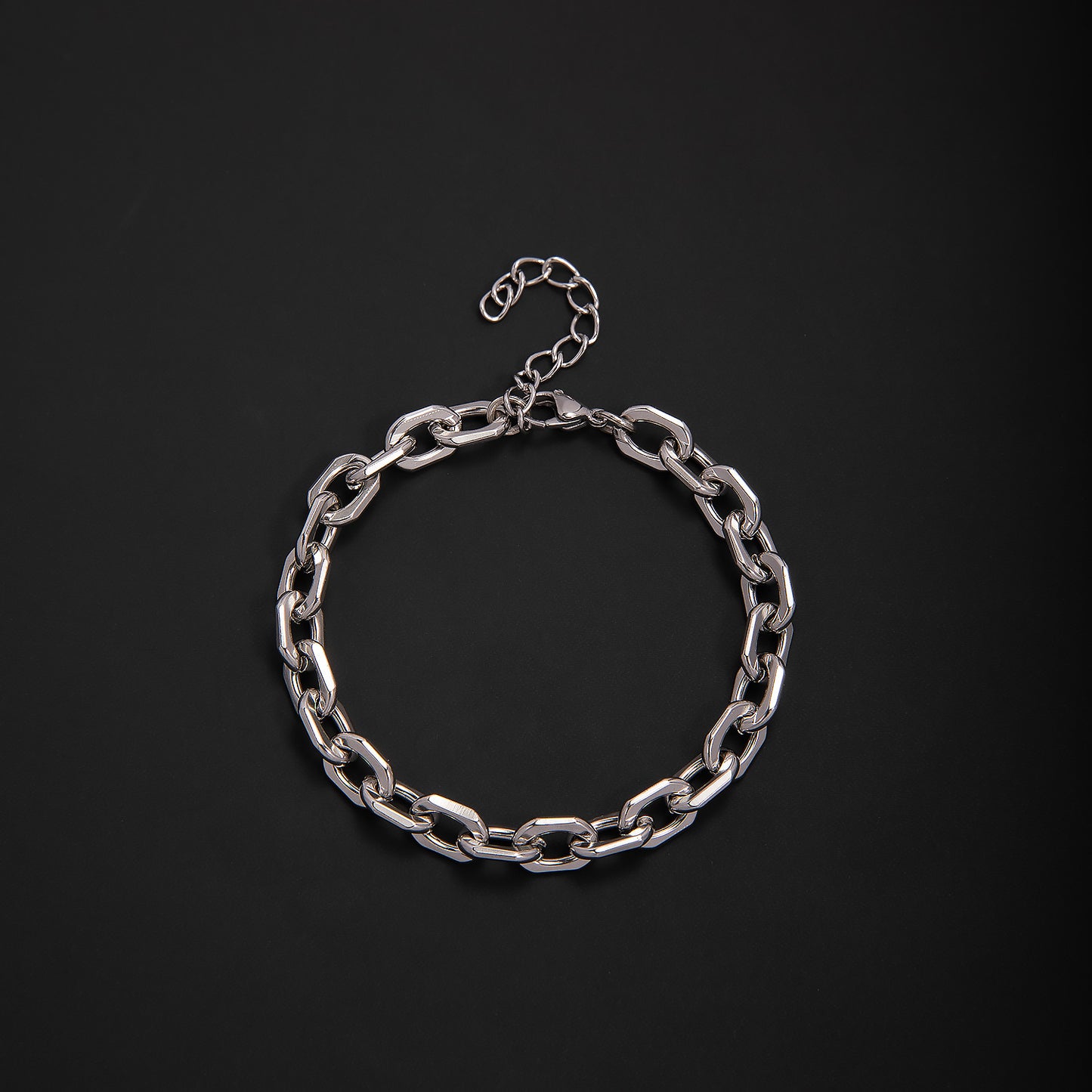 Elegant Geometric Link Bracelet Acalora