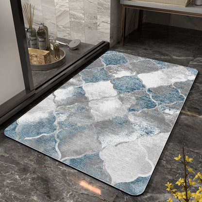 Stylish Geometric Pattern Bathroom Mat Acalora