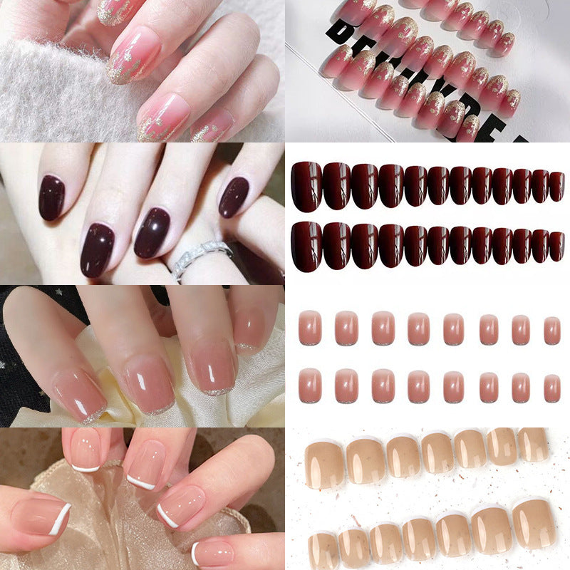 Elegant Glossy Press-On Nail Tips Acalora