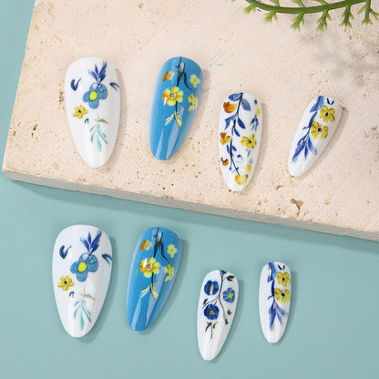 Artificial nails with floral patterns Acalora
