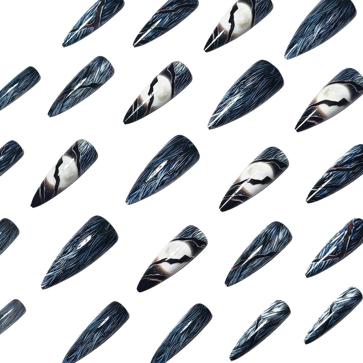 Artistic Stiletto Nail Art Acalora
