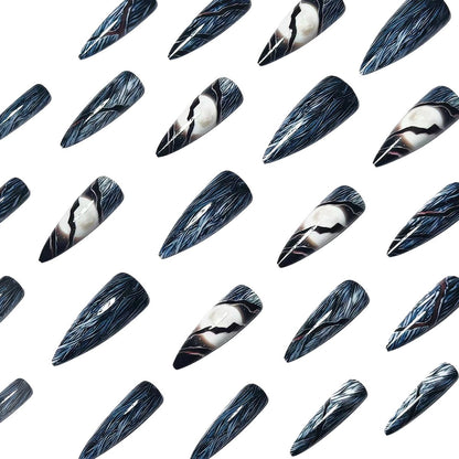 Artistic Stiletto Nail Art Acalora