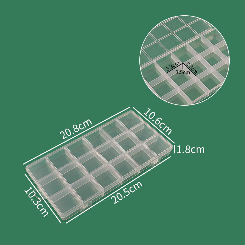 Modular Clear Craft Storage Box Acalora