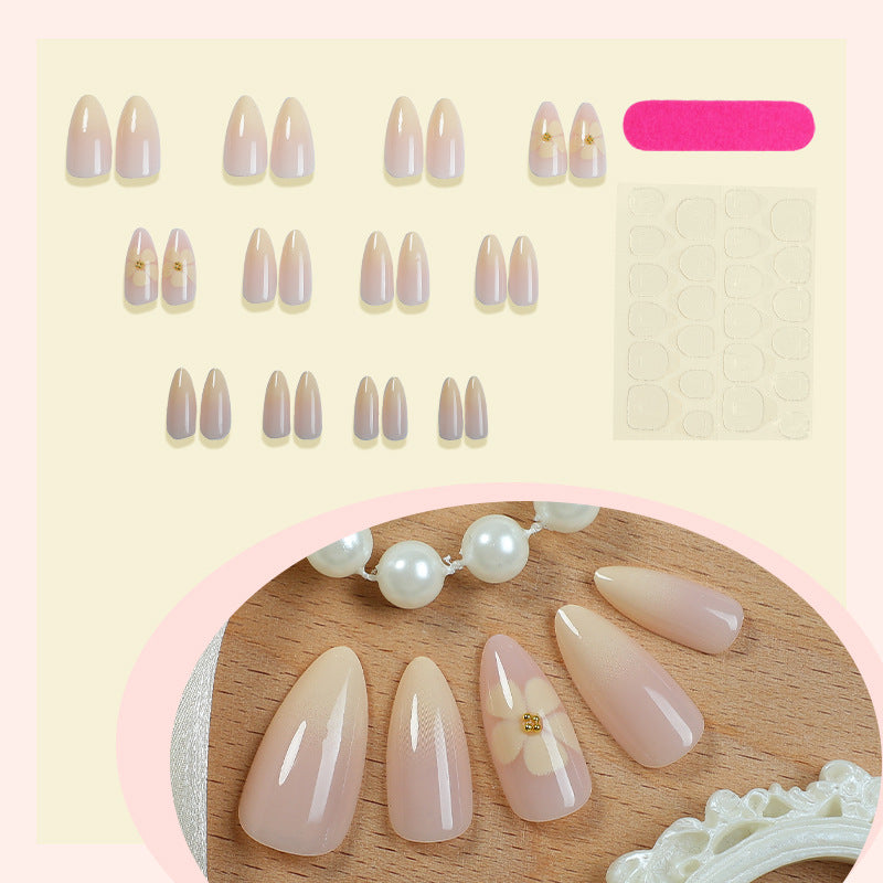 Floral Press-On Nail Kit Acalora